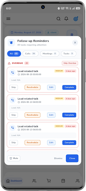 LeadGoes – AI CRM Screenshot 1