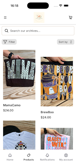 Sweet Magnolia Tshirts Screenshot 1