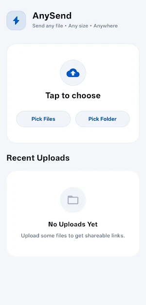 AnySend: Online File Transfer Screenshot 3
