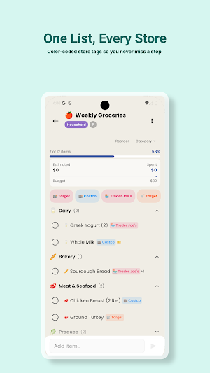 ListHarbor: Grocery Lists Screenshot 0