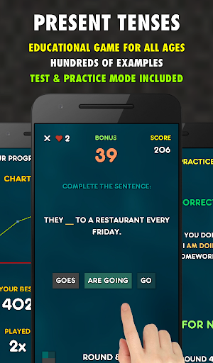 Present Tenses Test PRO Screenshot 0