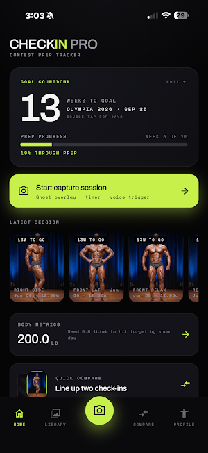 CheckIn Pro: Physique Tracker Screenshot 0