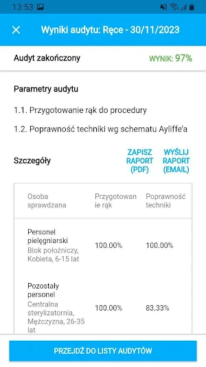MEDICHECK – audyty higieniczne Screenshot 1
