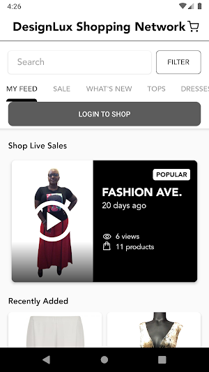 DesignLux Shopping Network Screenshot 1
