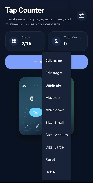 Multi Counter - Tap Count App Screenshot 1