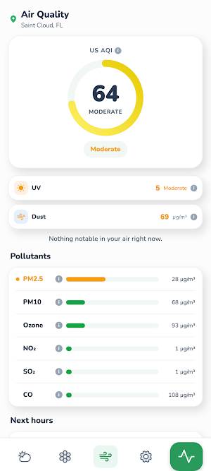 SafeInhale: Air, Pollen & Flu Screenshot 1
