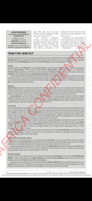 Africa Confidential Screenshot 1