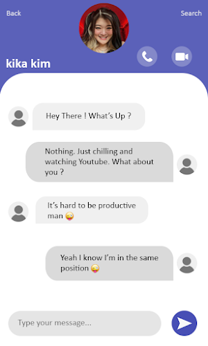Fake Call Kika Kim Screenshot 3