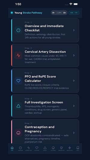 Young Stroke Pathway Screenshot 1