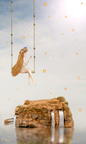 Girl Swing Live Wallpaper Screenshot 0