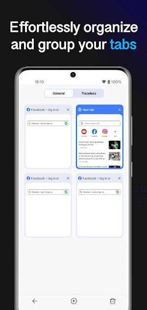 Vid Browser – Fast & Safe Screenshot 1