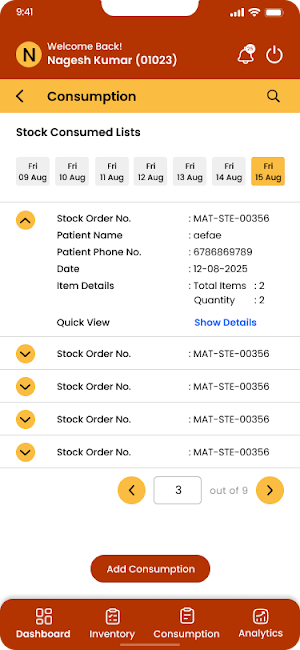 Bavya Consumption Screenshot 2