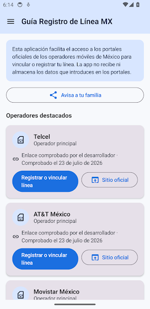 Guía Registro de Línea MX Screenshot 0