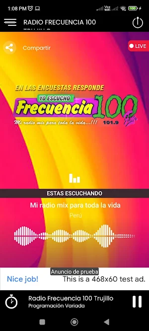 Radio Frecuencia 100 Trujillo Screenshot 0