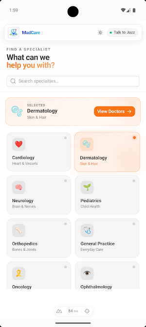 MadCare: Find Doctors Nearby Screenshot 1