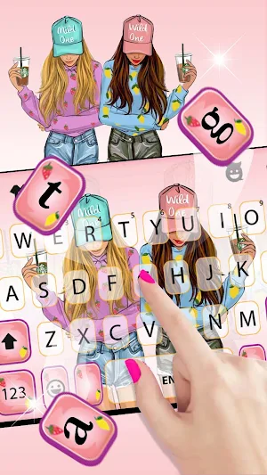BFF Besties Keyboard Background Screenshot 2