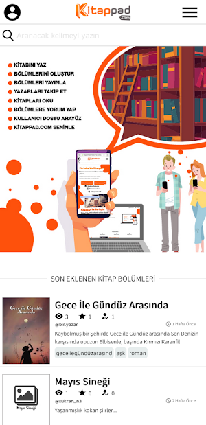KitapPad - Hikaye yaz & Oku Screenshot 0