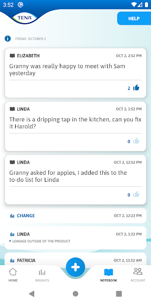 TENA SmartCare Family Care Screenshot 3