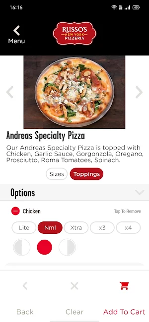 Russos New York Pizzeria Screenshot 3