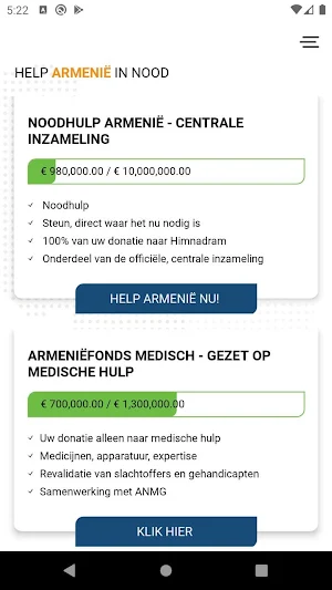 Armeniëfonds Nederland Screenshot 1
