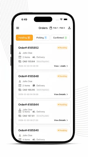 Ordrz Picker App Screenshot 1