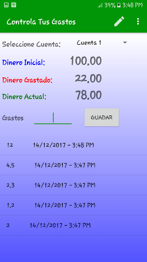 Controla Tus Gastos Screenshot 2