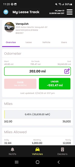 My Lease Track Screenshot 1