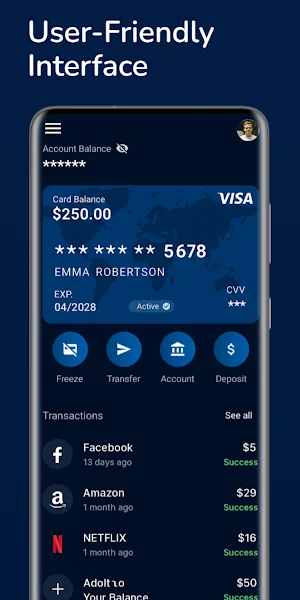 Black Lion Bank: Instant Cards Screenshot 3