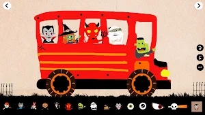 Labo Halloween Car:Draw & Race for Kids,Toddlers Screenshot 0