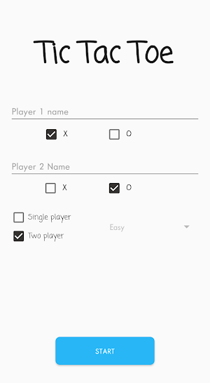 Tic Tac Toe Casual Game : 2 Player & CPU Mode Screenshot 1