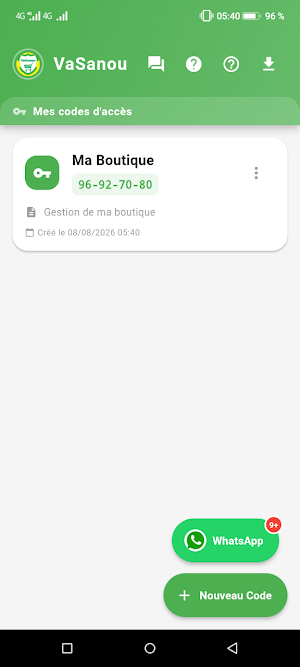 VaSanou - Stock et Vente Screenshot 1
