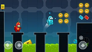 Crewmate Adventure: Animation Parkour Screenshot 1
