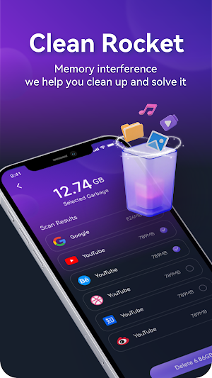 Clean Rocket - Phone Cleaning Screenshot 2