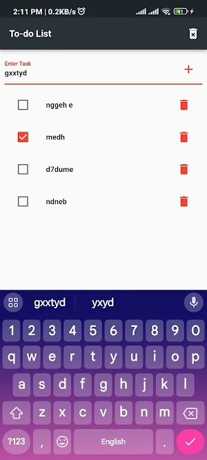To Do App Screenshot 0