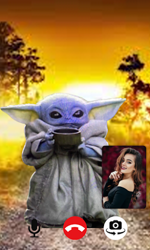 Baby Yoda Video Call Screenshot 0