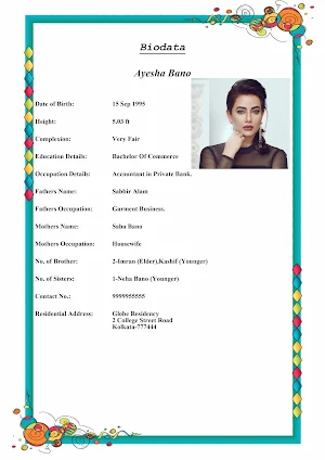 Basic Marriage Biodata Maker App Screenshot 3