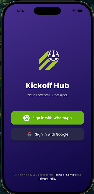 Kickoff Hub: Live Scores Screenshot 1