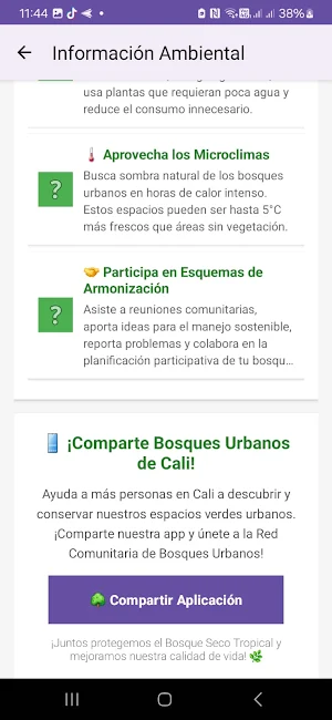 ubicacion bosques urbanos Cali Screenshot 1