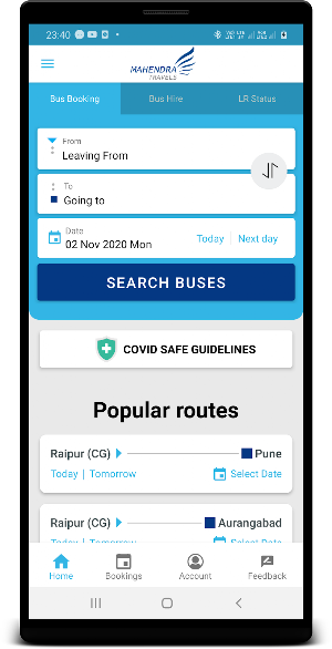 Mahendra Travels Screenshot 1