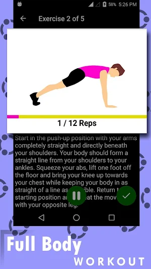 Full Body Workout - Home Workout Screenshot 2