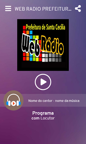 WEB RADIO PREFEITURA DE SANTA CECILIA Screenshot 1