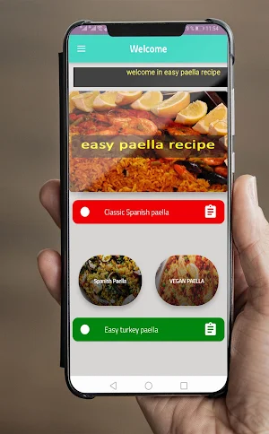 easy paella recipe Screenshot 1