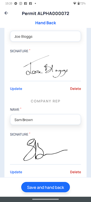 Permit To Work Screenshot 2