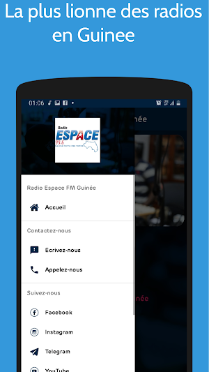 Radio Espace FM 99.6 Guinée Screenshot 2