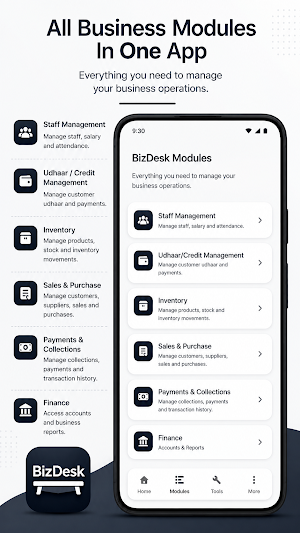 BizDesk - Staff & Billing App Screenshot 0