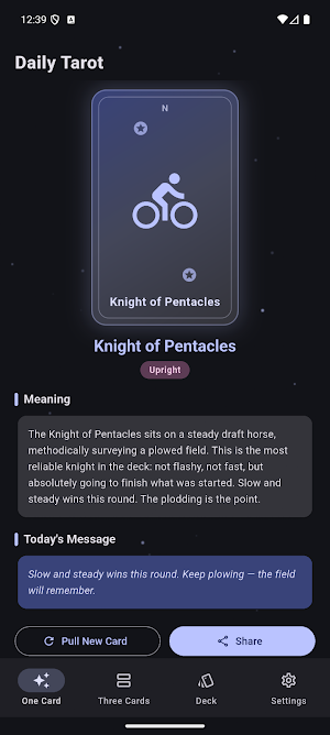 Daily Tarot Card Screenshot 1
