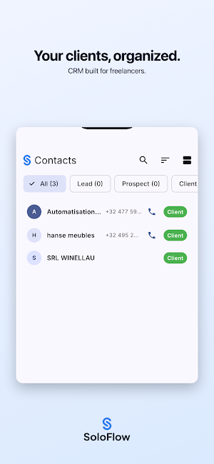 SoloFlow - Mini ERP Screenshot 2