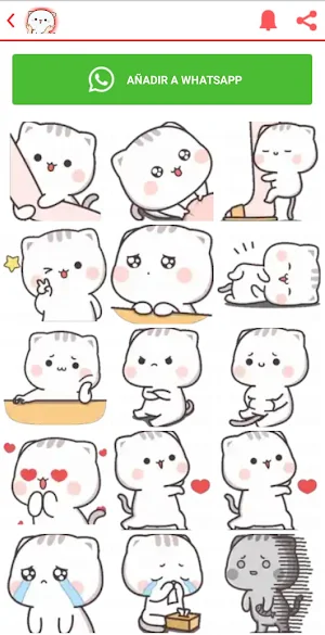 Stickers de gatitos tiernos Screenshot 0
