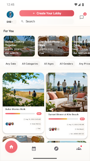 Teup: Find Your Activity Crew Screenshot 0