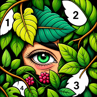 Dark Flower Color by Number